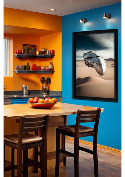 Space, Uzay, Yapay Zeka Mdf Plastik Çerçeveli Dekoratif Tablo 164 indirimleri