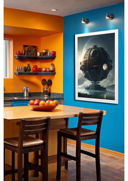 Space, Uzay, Yapay Zeka Mdf Plastik Çerçeveli Dekoratif Tablo 12 fiyatları