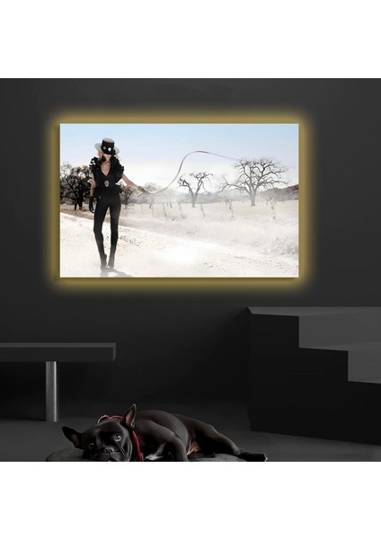 LED Işıklı Kanvas Tablo, 3D Dekoratif Baskılı Tablo Yapay Zeka Destekli Modern Tasarımlar 38