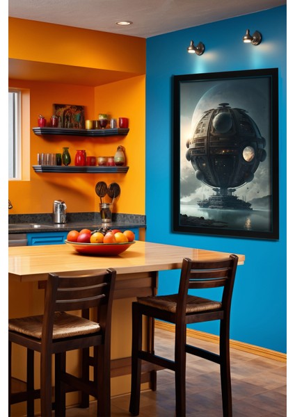 Space, Uzay, Yapay Zeka Mdf Plastik Çerçeveli Dekoratif Tablo 12 indirimleri