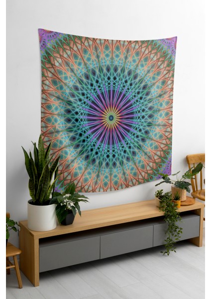 Bohem,yoga, Meditasyon,burçlar ve Mandala Temalı, Duvar Örtüsü 6