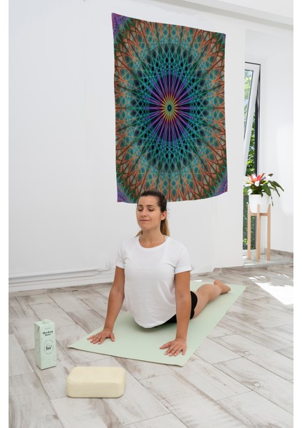 Bohem,yoga, Meditasyon,burçlar ve Mandala Temalı, Duvar Örtüsü 6