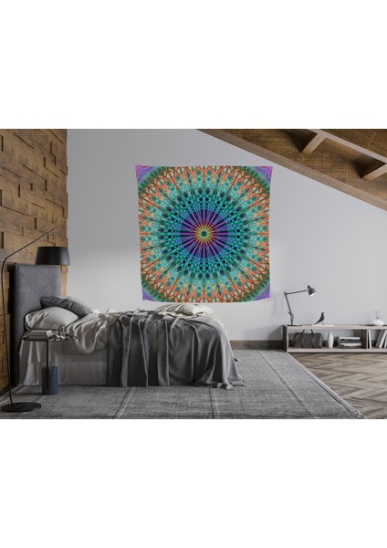 Bohem,yoga, Meditasyon,burçlar ve Mandala Temalı, Duvar Örtüsü 6