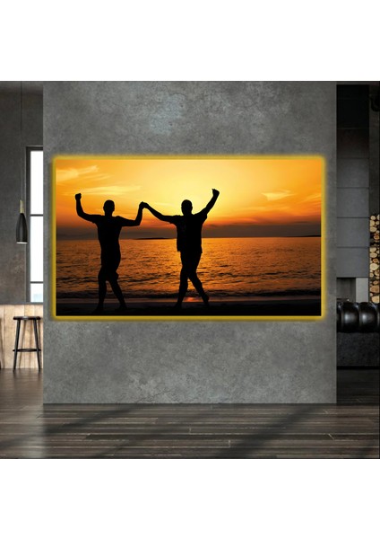 LED Işıklı Kanvas Tablo, 3D Dekoratif Baskılı Tablo Yapay Zeka Destekli Modern Tasarımlar 378