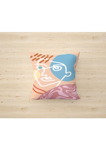 Çift Taraf Baskılı Gizli Di Özel Tasarım Süet Dokulu Kırlent Kılıfı Takımı 214 modelleri