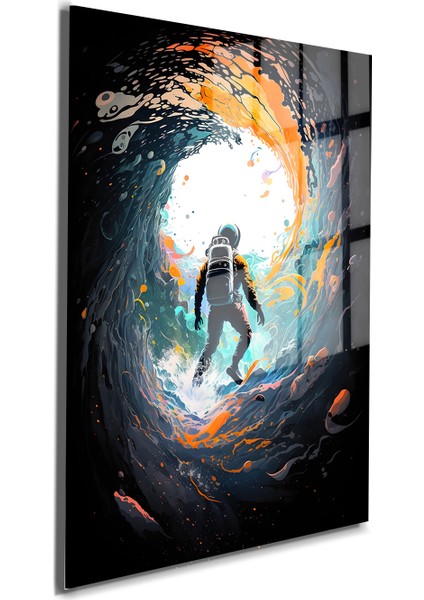 Space/uzay Yapay Zeka Özel Tasarım Cam Tablo Ofis, Mutfak Çocuk Odası, Salon 50 fiyatları