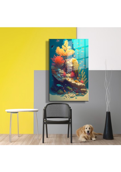 Doğa, Manzara 3D Dekoratif Bask Cam Tablo 53 fiyatları