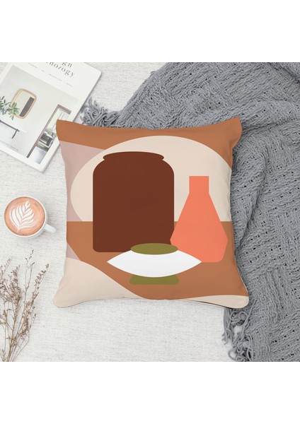 Çift Taraf Baskılı Gizli Di Özel Tasarım Süet Dokulu Kırlent Kılıfı Takımı 205