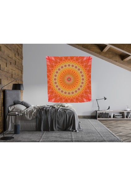 Bohem,yoga, Meditasyon,burçlar ve Mandala Temalı, Duvar Örtüsü 11
