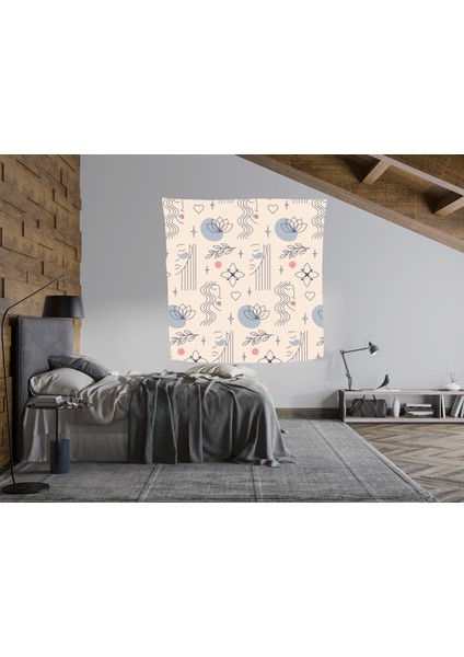 Bohem,yoga, Meditasyon,burçlar ve Mandala Temalı, Duvar Örtüsü 112