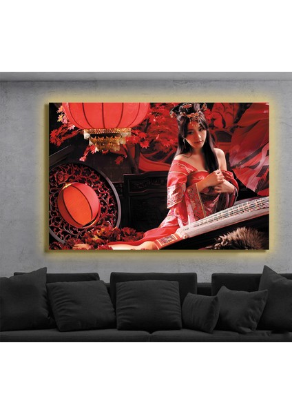 LED Işıklı Kanvas Tablo, 3D Dekoratif Baskılı Tablo Yapay Zeka Destekli Modern Tasarımlar 132