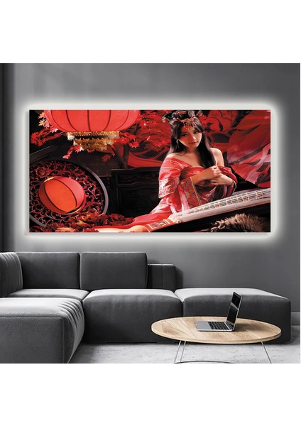 LED Işıklı Kanvas Tablo, 3D Dekoratif Baskılı Tablo Yapay Zeka Destekli Modern Tasarımlar 132