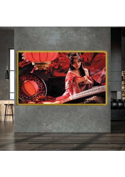 LED Işıklı Kanvas Tablo, 3D Dekoratif Baskılı Tablo Yapay Zeka Destekli Modern Tasarımlar 132