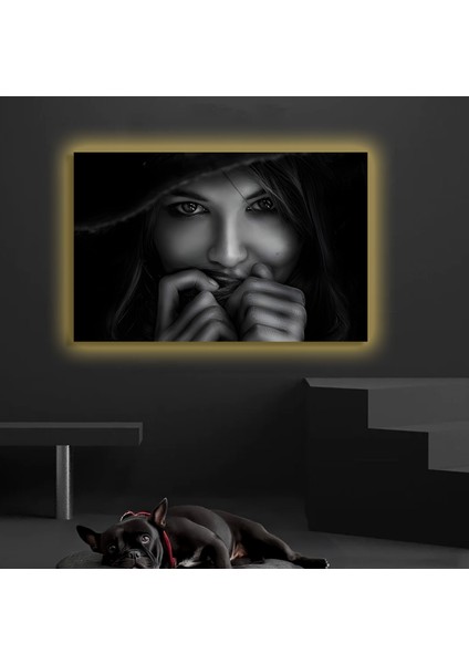 LED Işıklı Kanvas Tablo, 3D Dekoratif Baskılı Tablo Yapay Zeka Destekli Modern Tasarımlar 249