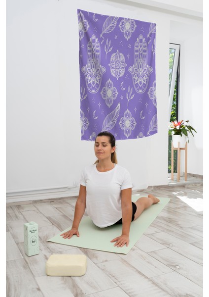 Bohem,yoga, Meditasyon,burçlar ve Mandala Temalı, Duvar Örtüsü 100