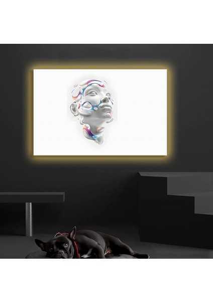 LED Işıklı Kanvas Tablo, 3D Dekoratif Baskılı Tablo Yapay Zeka Destekli Modern Tasarımlar 190