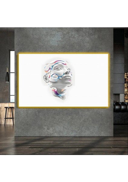 LED Işıklı Kanvas Tablo, 3D Dekoratif Baskılı Tablo Yapay Zeka Destekli Modern Tasarımlar 190