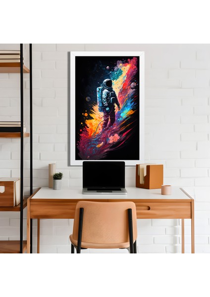 Space, Uzay, Yapay Zeka Mdf Plastik Çerçeveli Dekoratif Tablo 30 modelleri