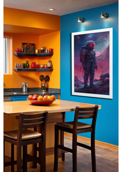 Space, Uzay, Yapay Zeka Mdf Plastik Çerçeveli Dekoratif Tablo 35 fiyatları