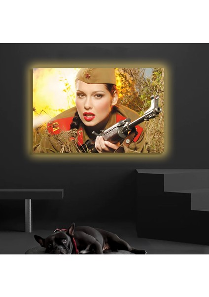 LED Işıklı Kanvas Tablo, 3D Dekoratif Baskılı Tablo Yapay Zeka Destekli Modern Tasarımlar 168
