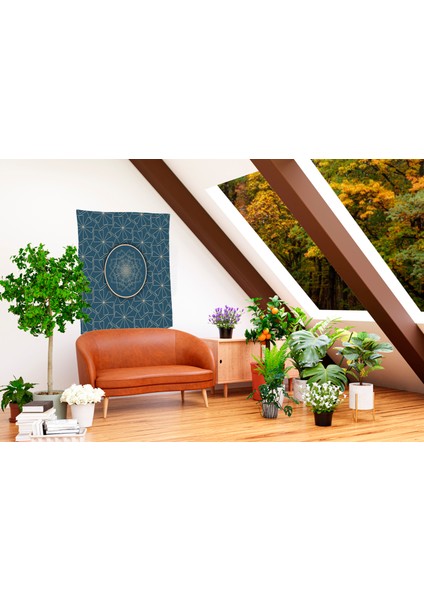 Bohem,yoga, Meditasyon,burçlar ve Mandala Temalı, Duvar Örtüsü 117