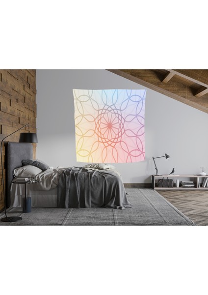 Bohem,yoga, Meditasyon,burçlar ve Mandala Temalı, Duvar Örtüsü 119