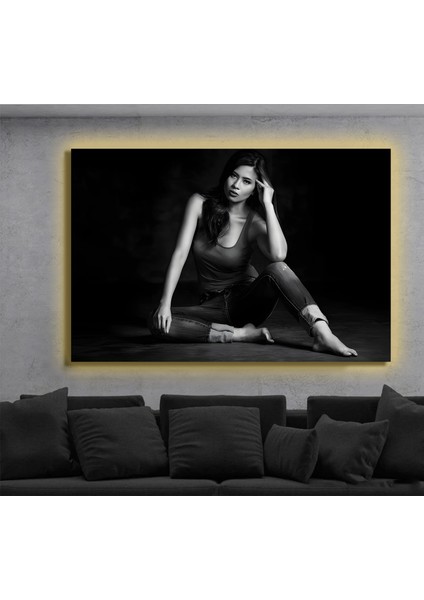 LED Işıklı Kanvas Tablo, 3D Dekoratif Baskılı Tablo Yapay Zeka Destekli Modern Tasarımlar 187