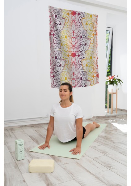 Bohem,yoga, Meditasyon,burçlar ve Mandala Temalı, Duvar Örtüsü 13