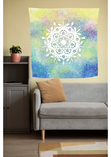 Bohem,yoga, Meditasyon,burçlar ve Mandala Temalı, Duvar Örtüsü 64