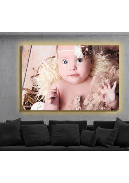 LED Işıklı Kanvas Tablo, 3D Dekoratif Baskılı Tablo Yapay Zeka Destekli Modern Tasarımlar 407