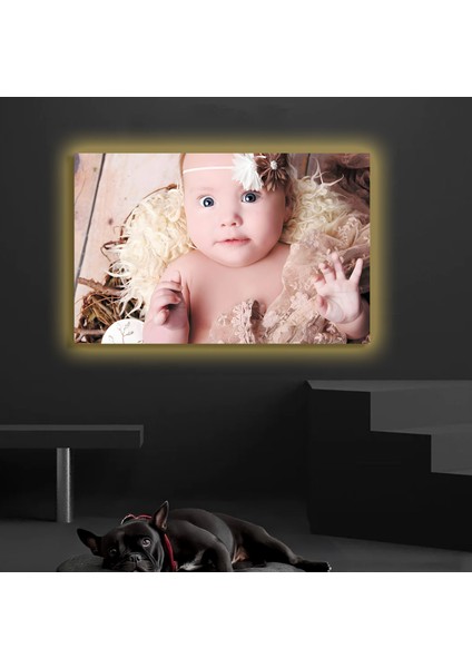 LED Işıklı Kanvas Tablo, 3D Dekoratif Baskılı Tablo Yapay Zeka Destekli Modern Tasarımlar 407