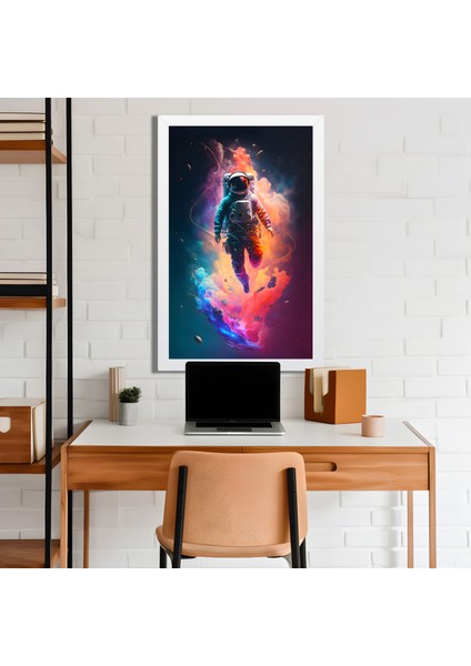 Space, Uzay, Yapay Zeka Mdf Plastik Çerçeveli Dekoratif Tablo 82 modelleri