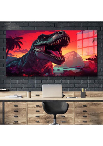 Sanatsal Yapayzeka, Creative Art, 3D Dekoratif Baskı Yatay Cam Tablo 185 modelleri