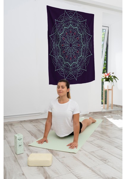 Bohem,yoga, Meditasyon,burçlar ve Mandala Temalı, Duvar Örtüsü 10