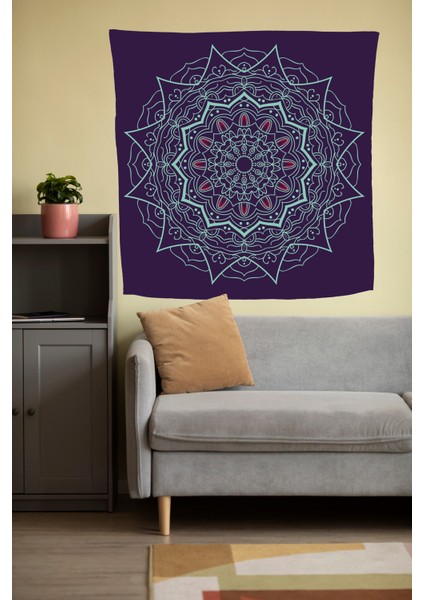Bohem,yoga, Meditasyon,burçlar ve Mandala Temalı, Duvar Örtüsü 10