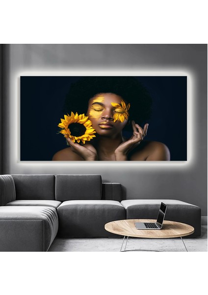 LED Işıklı Kanvas Tablo, 3D Dekoratif Baskılı Tablo Yapay Zeka Destekli Modern Tasarımlar 21