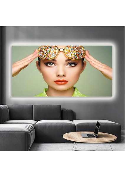LED Işıklı Kanvas Tablo, 3D Dekoratif Baskılı Tablo Yapay Zeka Destekli Modern Tasarımlar 234