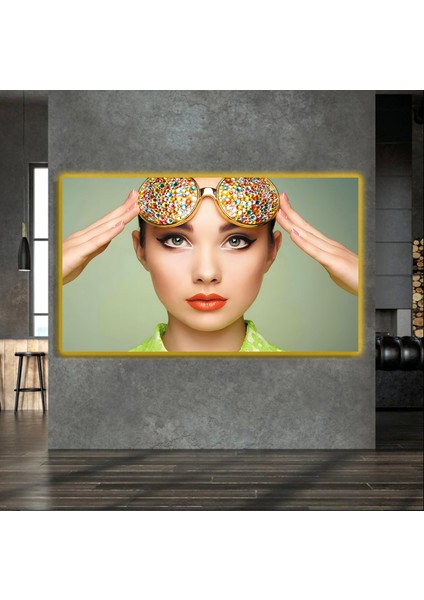 LED Işıklı Kanvas Tablo, 3D Dekoratif Baskılı Tablo Yapay Zeka Destekli Modern Tasarımlar 234