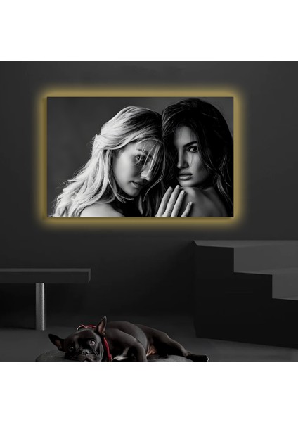LED Işıklı Kanvas Tablo, 3D Dekoratif Baskılı Tablo Yapay Zeka Destekli Modern Tasarımlar 73