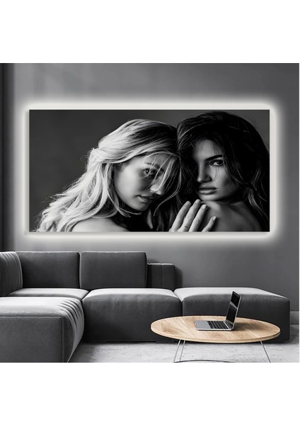 LED Işıklı Kanvas Tablo, 3D Dekoratif Baskılı Tablo Yapay Zeka Destekli Modern Tasarımlar 73
