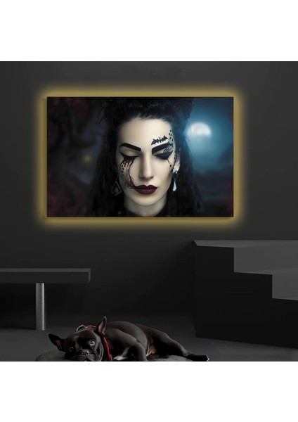 LED Işıklı Kanvas Tablo, 3D Dekoratif Baskılı Tablo Yapay Zeka Destekli Modern Tasarımlar 106