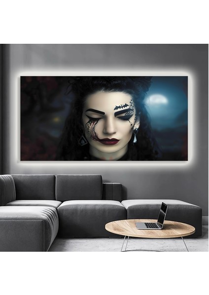 LED Işıklı Kanvas Tablo, 3D Dekoratif Baskılı Tablo Yapay Zeka Destekli Modern Tasarımlar 106