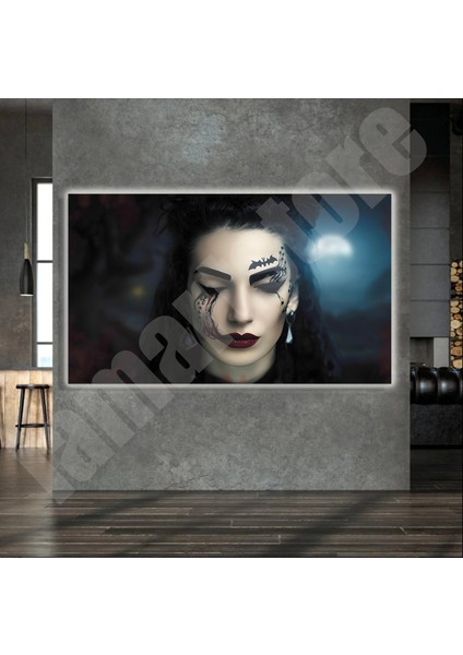 LED Işıklı Kanvas Tablo, 3D Dekoratif Baskılı Tablo Yapay Zeka Destekli Modern Tasarımlar 106