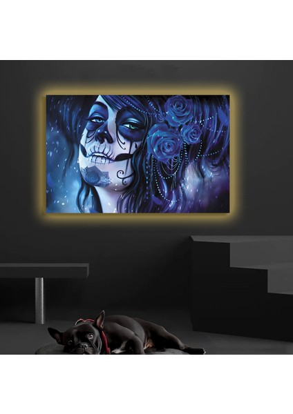LED Işıklı Kanvas Tablo, 3D Dekoratif Baskılı Tablo Yapay Zeka Destekli Modern Tasarımlar 326