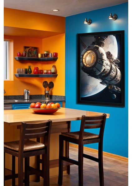 Space, Uzay, Yapay Zeka Mdf Plastik Çerçeveli Dekoratif Tablo 92 indirimleri
