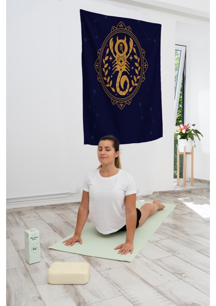 Bohem,yoga, Meditasyon,burçlar ve Mandala Temalı, Duvar Örtüsü 107