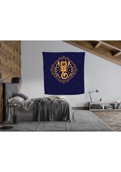 Bohem,yoga, Meditasyon,burçlar ve Mandala Temalı, Duvar Örtüsü 107