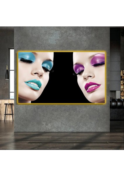LED Işıklı Kanvas Tablo, 3D Dekoratif Baskılı Tablo Yapay Zeka Destekli Modern Tasarımlar 140