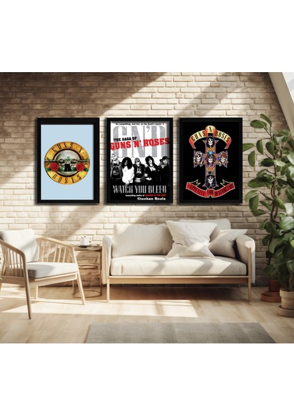 Modern Tarz Mdf Plastik Çerçeveli 3'lu Dekoratif Tablo 158 fırsatları