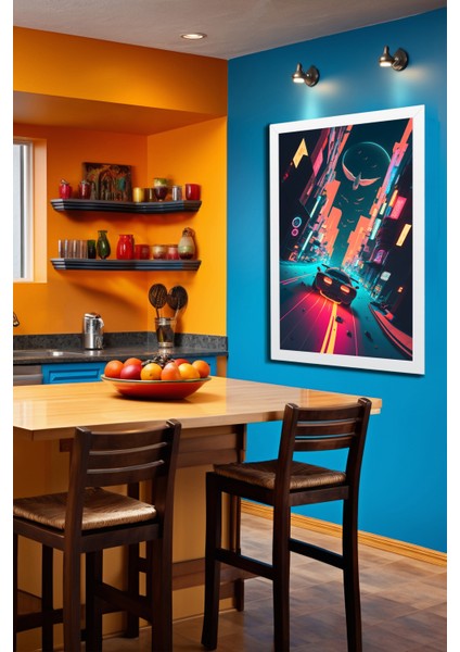Space, Uzay, Yapay Zeka Mdf Plastik Çerçeveli Dekoratif Tablo 160 fiyatları